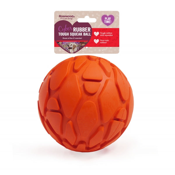 Rosewood Rubber Tough Squeak Ball