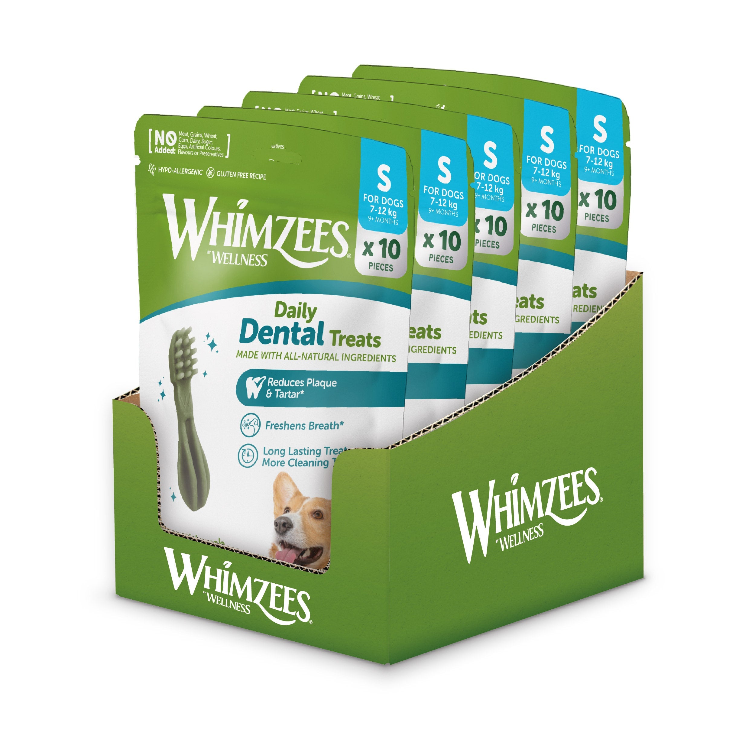 Whimzees Small Toothbrush Discovery Bag (10 pc)