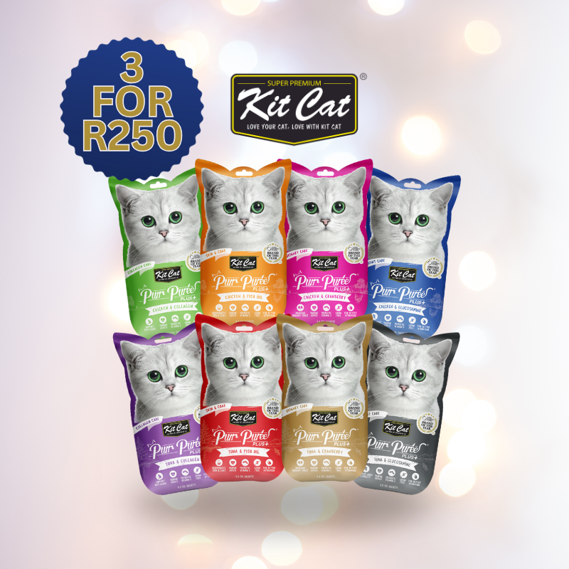 Kit Cat Purr Puree Plus+ 3 For R250