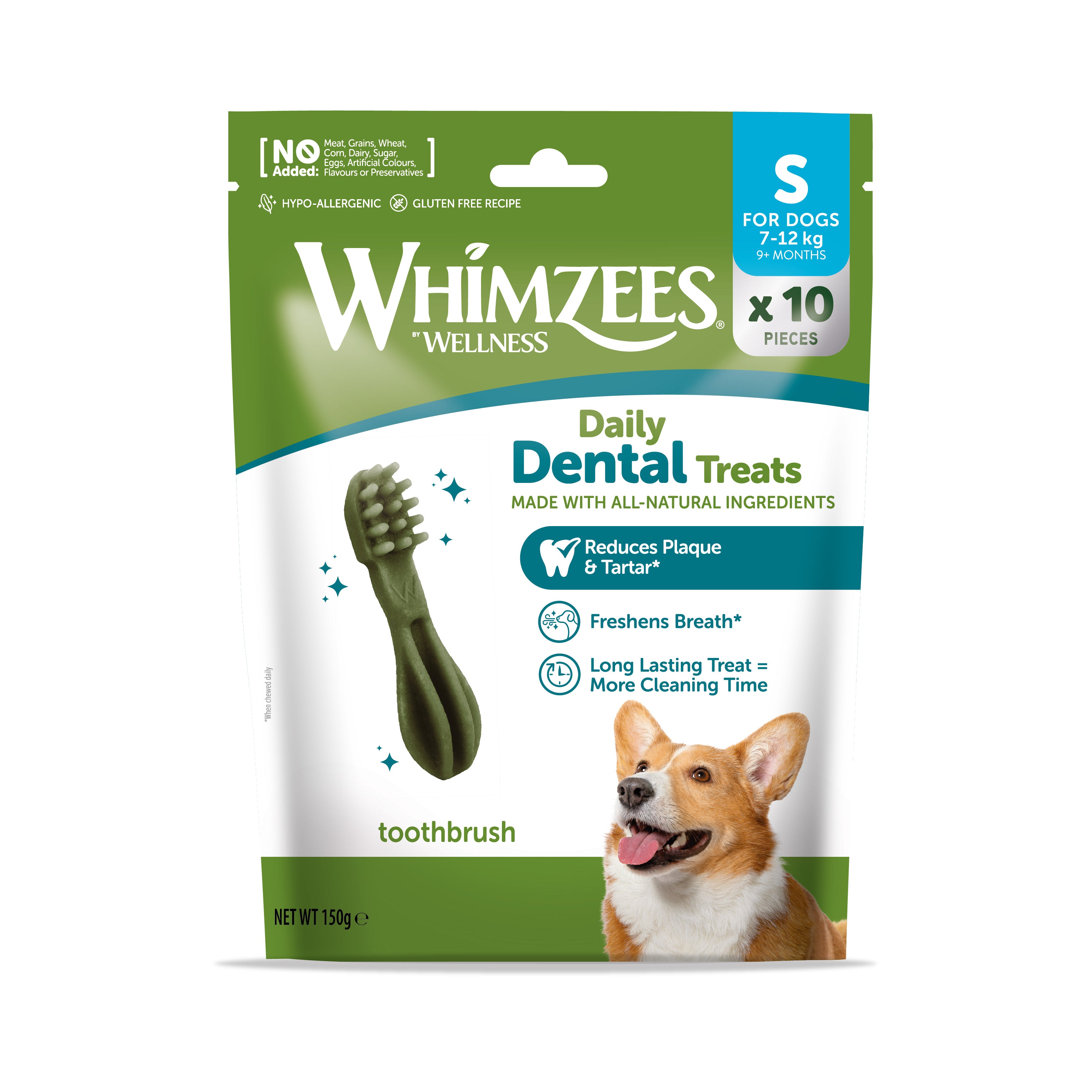 Whimzees Small Toothbrush Discovery Bag (10 pc)