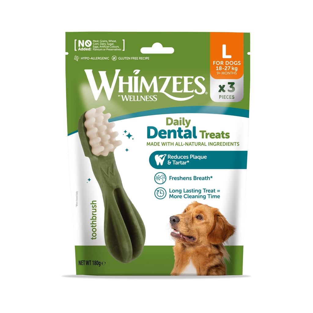Whimzees Large Toothbrush Discovery Bag (3 pc)