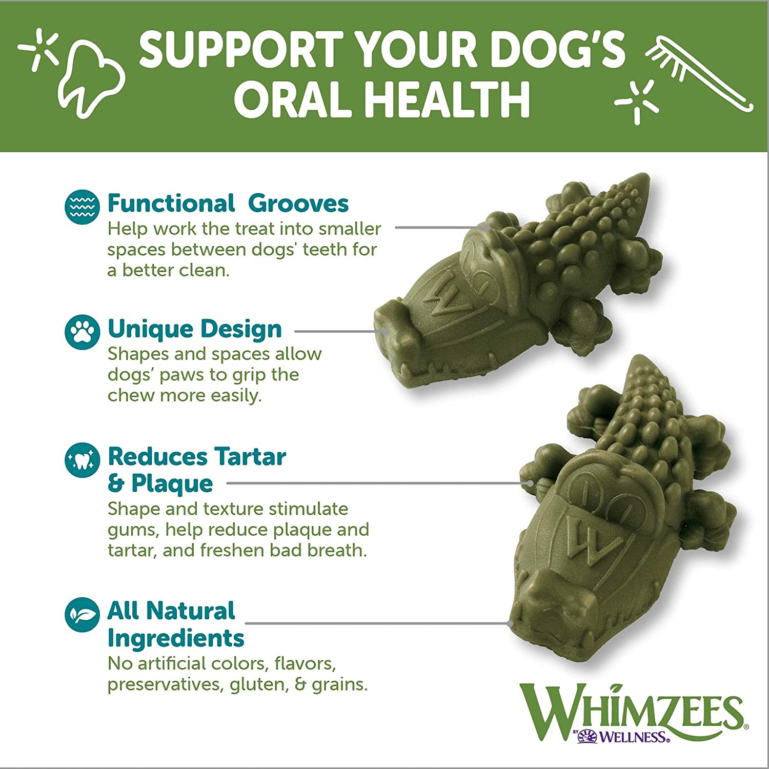 Whimzees Large Alligator Display Box (30pc)