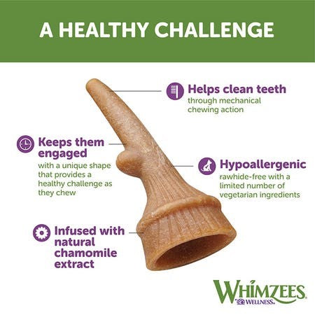Whimzees Large Antler Single