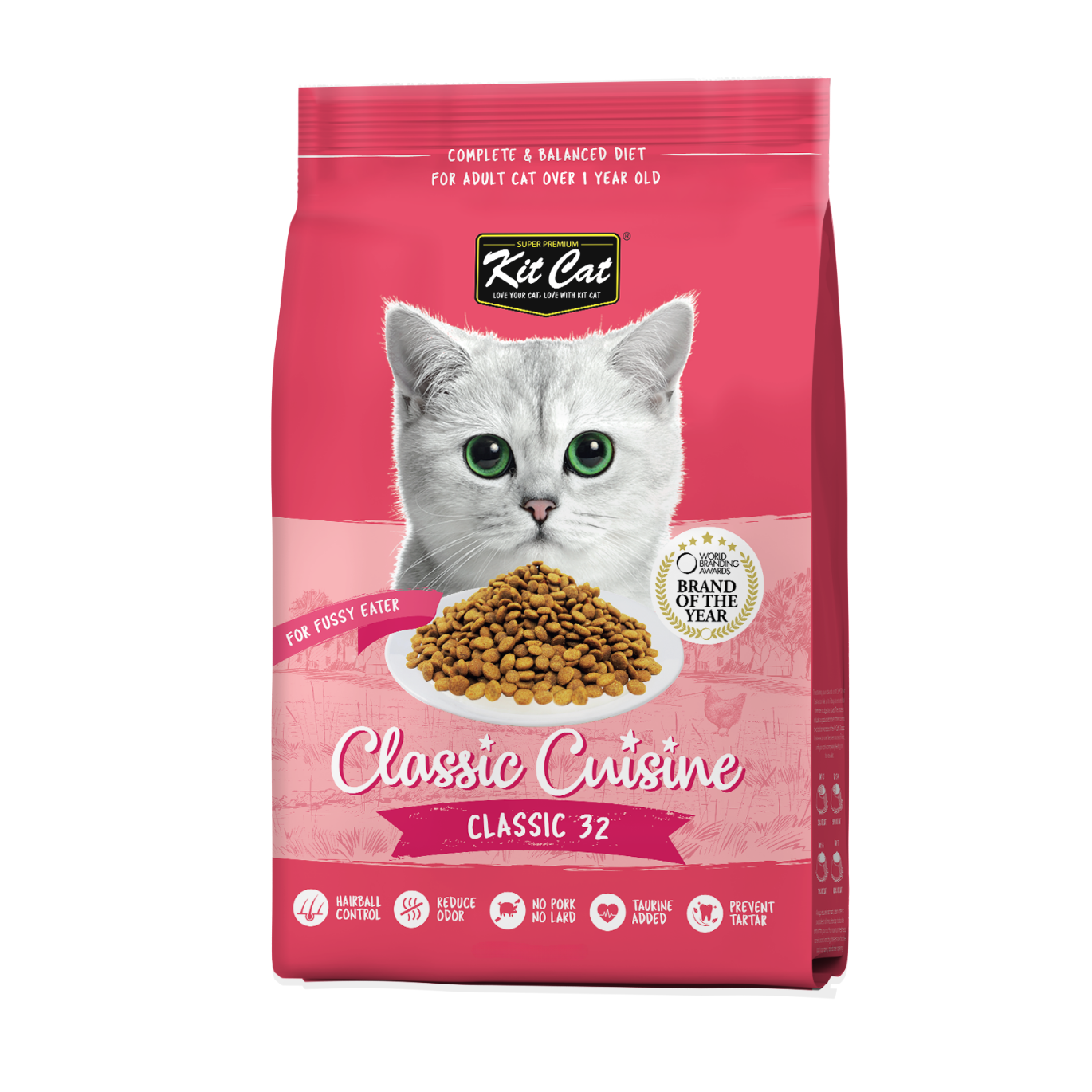 Kit Cat Classic Cuisine 1.2kg + 2 Free Tins