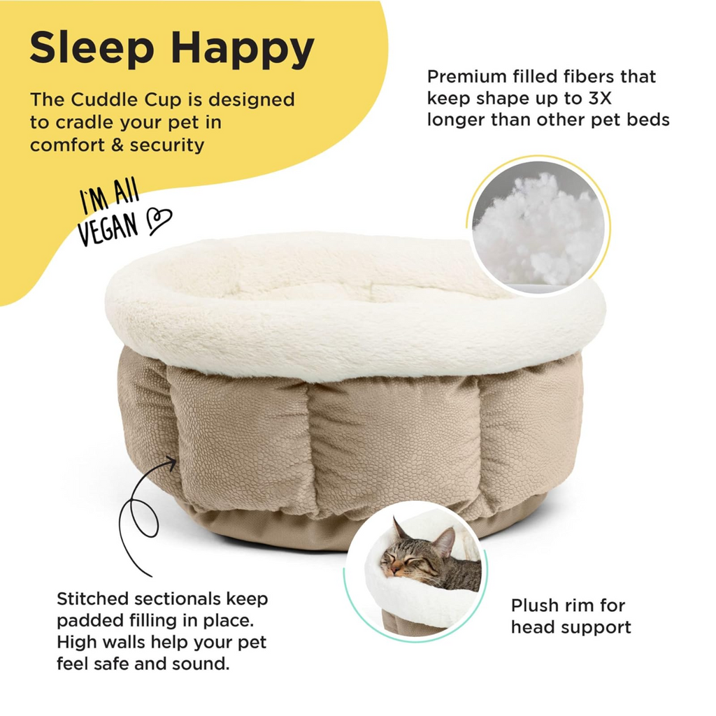 Best Friends by Sheri Cuddle Cup Ilan Dog & Cat Bed