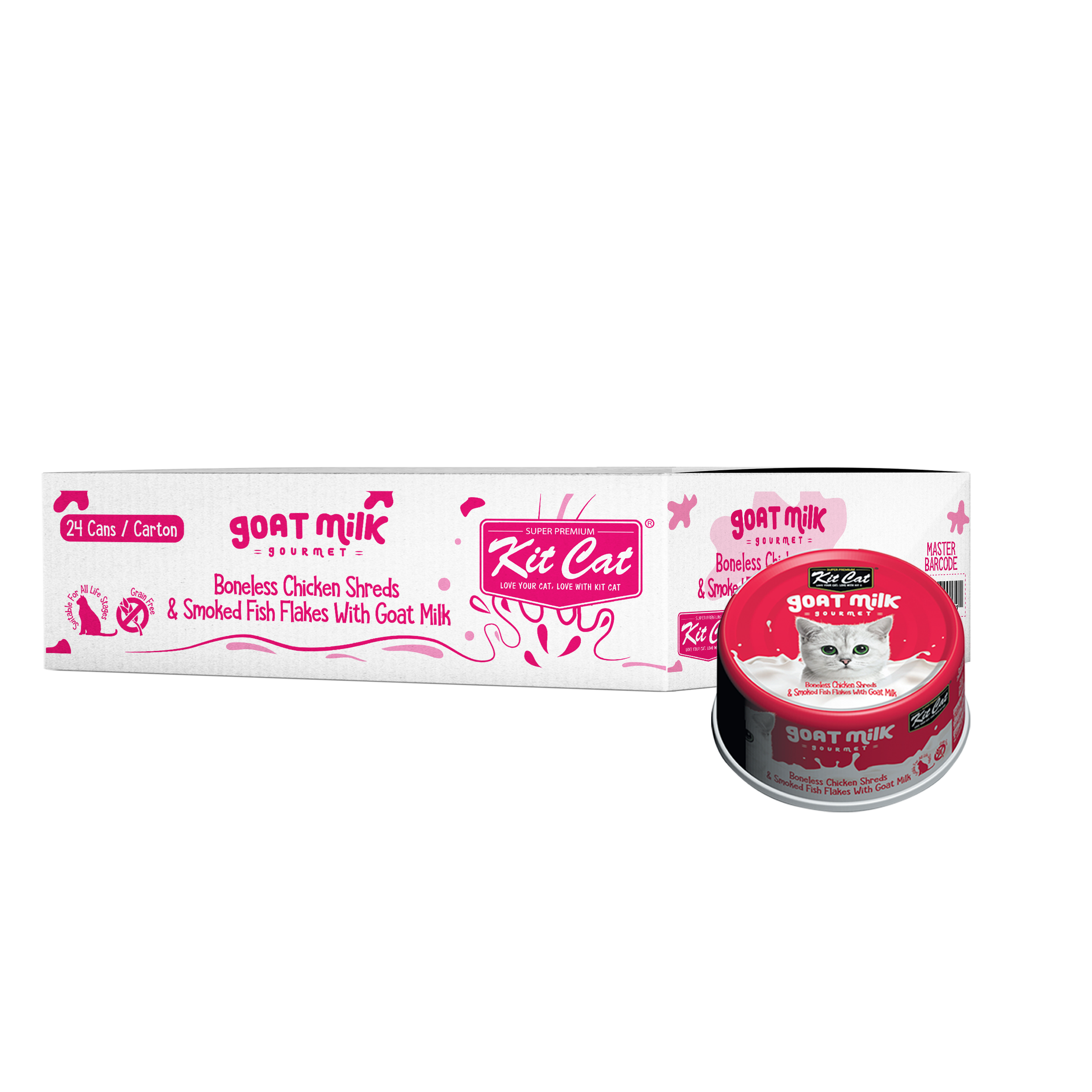 Kit Cat Goat's Milk Gourmet Bulk Deal (70g x 24 tins)