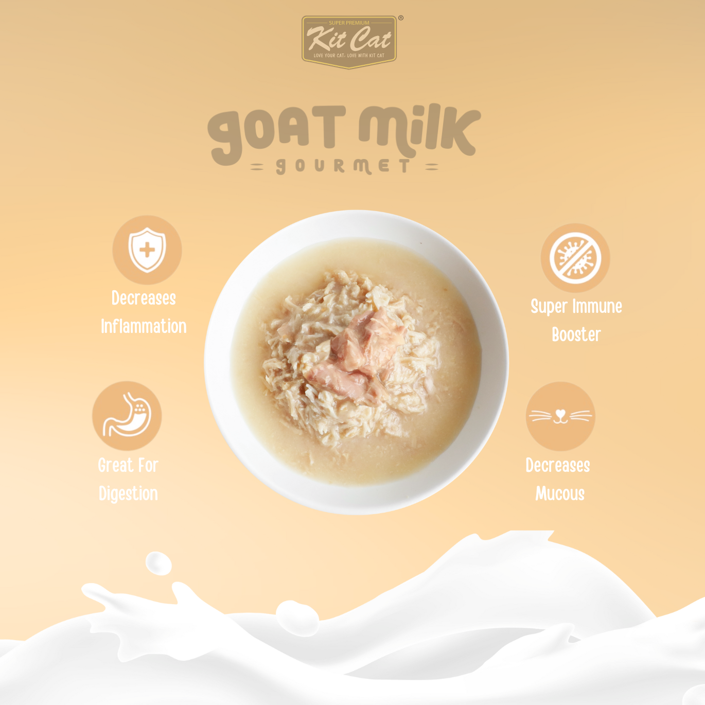 Kit Cat Goat's Milk Gourmet Bulk Deal (70g x 24 tins)