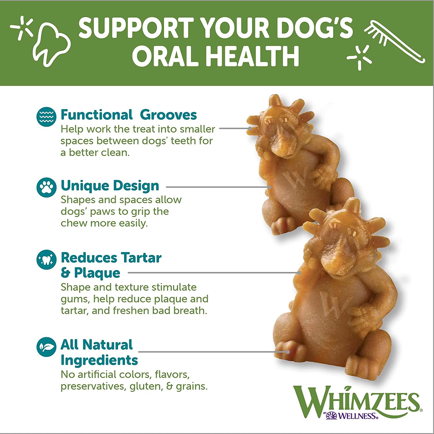 Whimzees Large Hedgehog Value Bag (6pc)