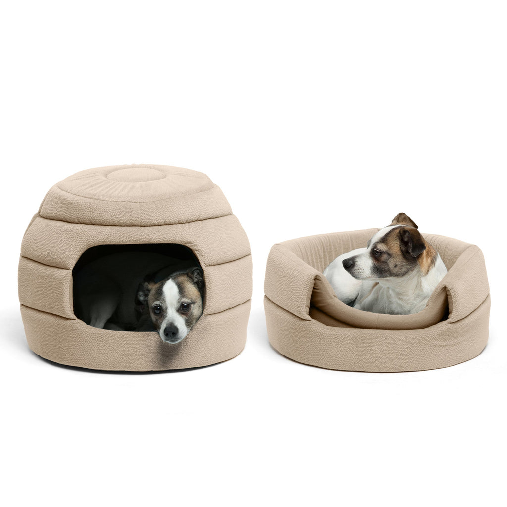 Best Friends by Sheri Honeycomb Ilan Hut Cuddler Dog & Cat Bed