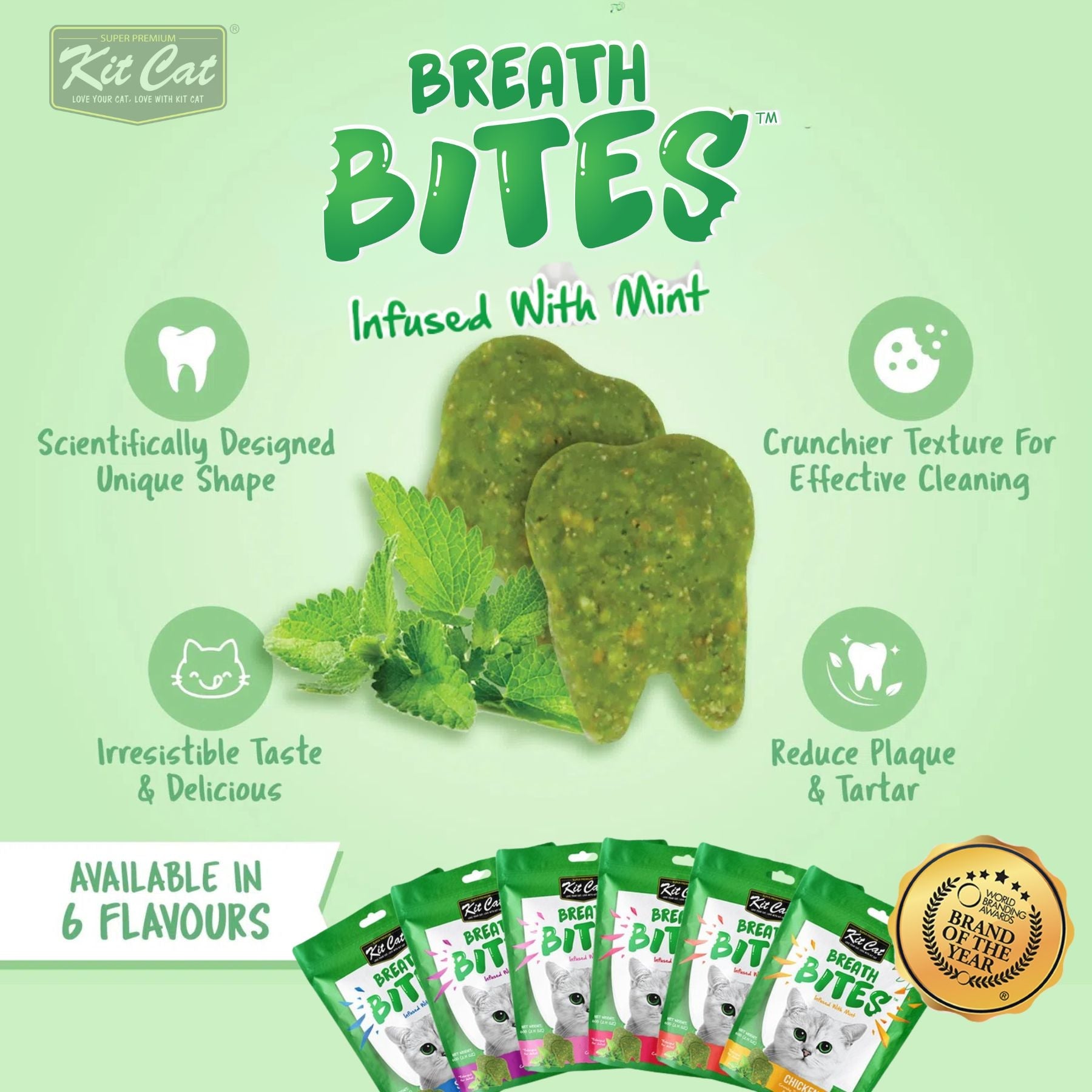 Kit Cat BreathBites Bulk Deal (60g x 12 packs)