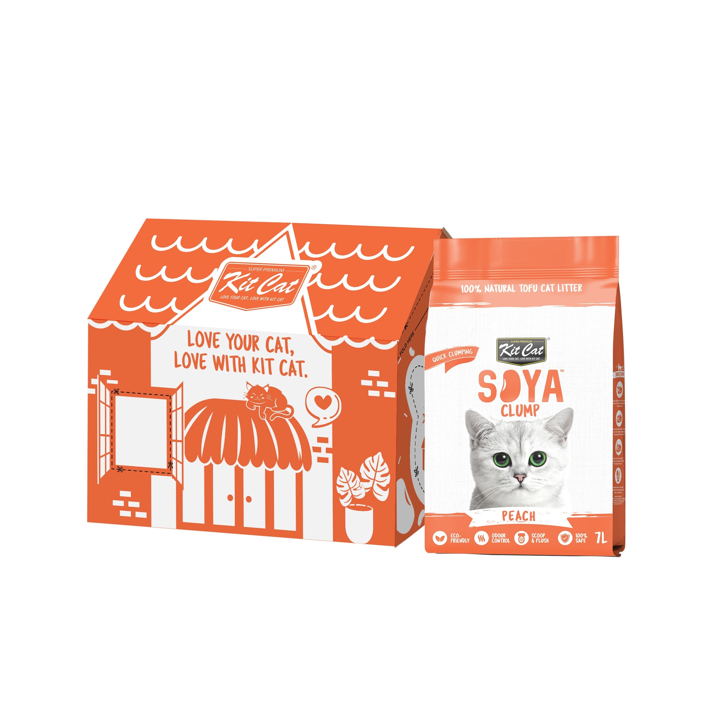 Kit Cat Soya Clump Cat Litter Bulk Deal (7L x 6)