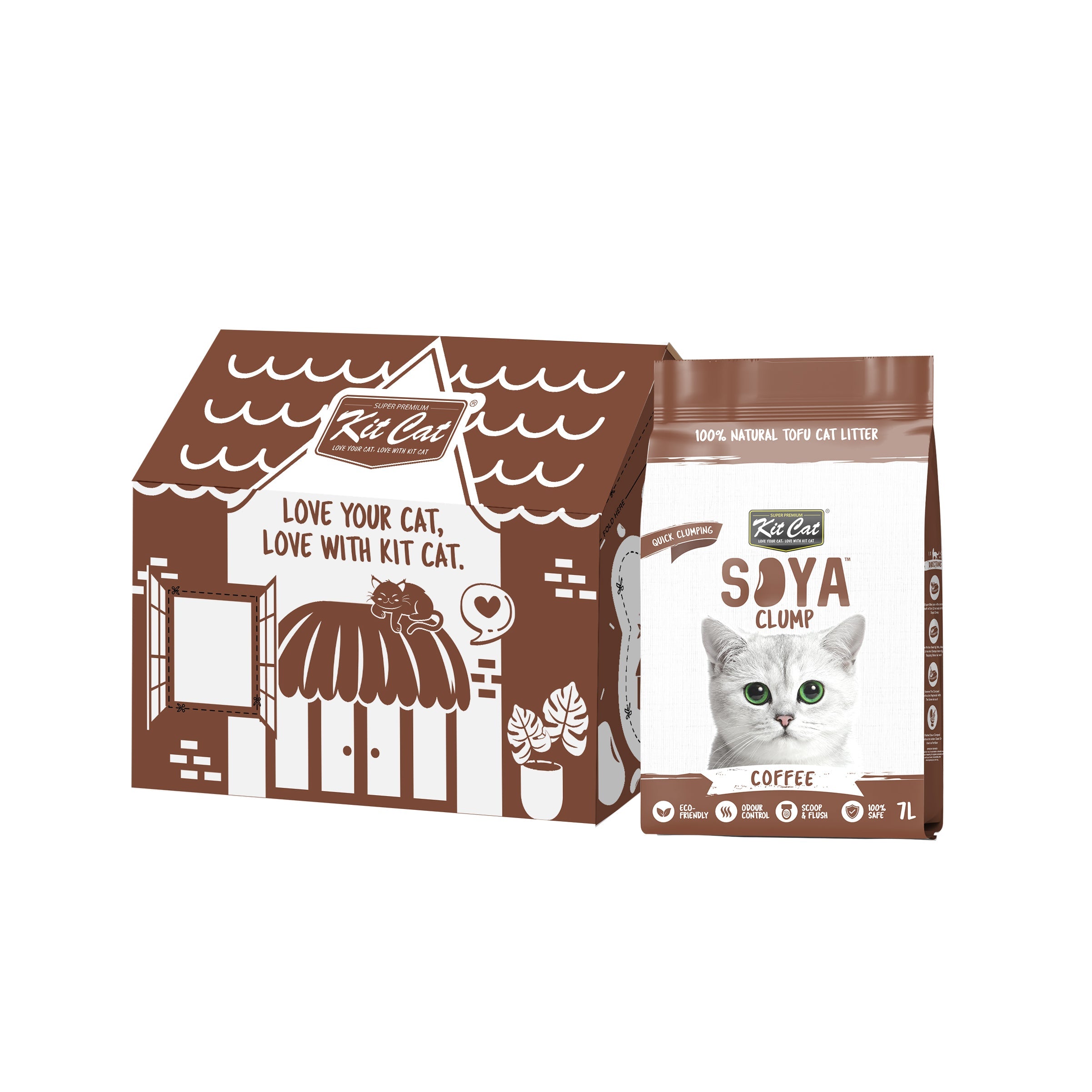 Kit Cat Soya Clump Cat Litter Bulk Deal (7L x 6)
