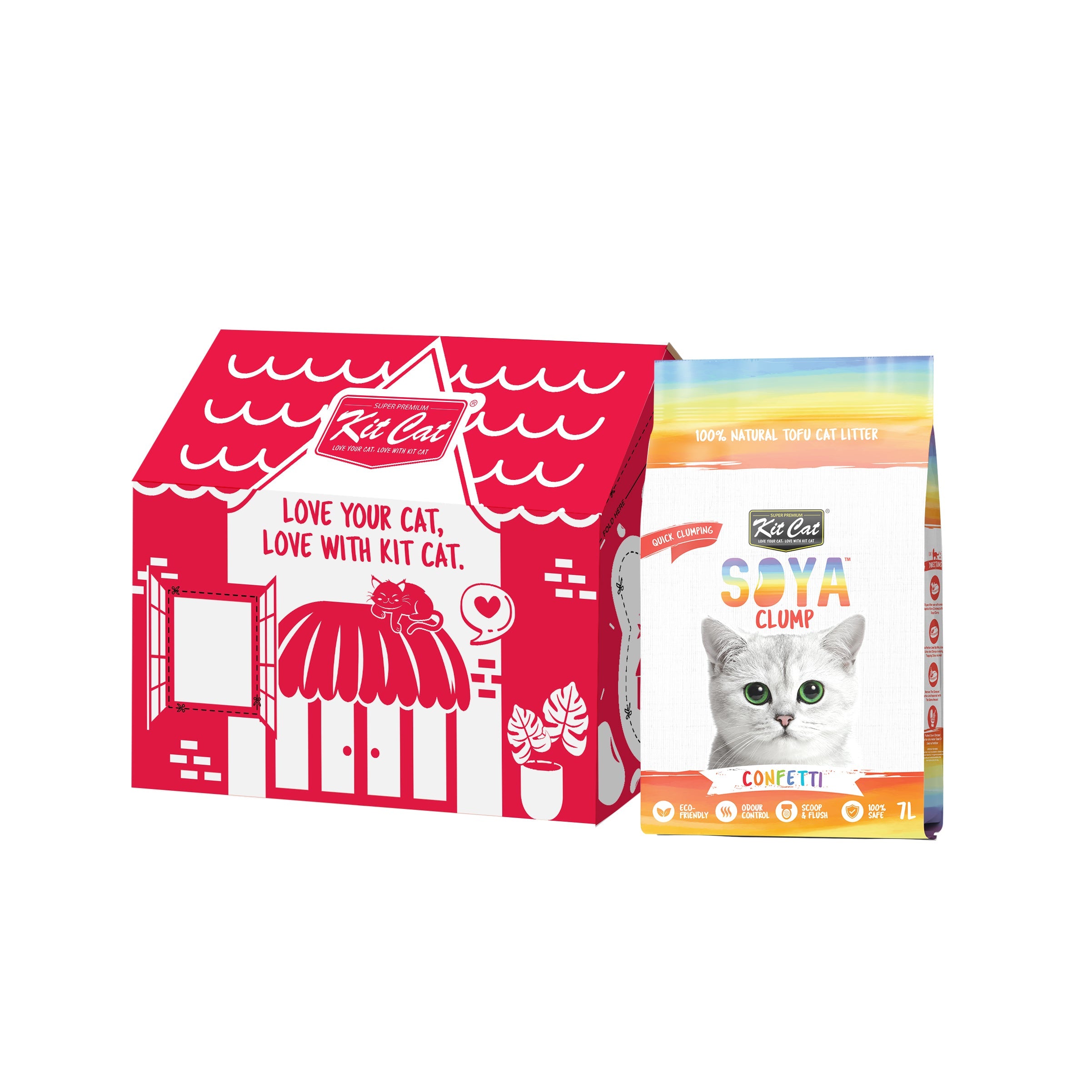 Kit Cat Soya Clump Cat Litter Bulk Deal (7L x 6)