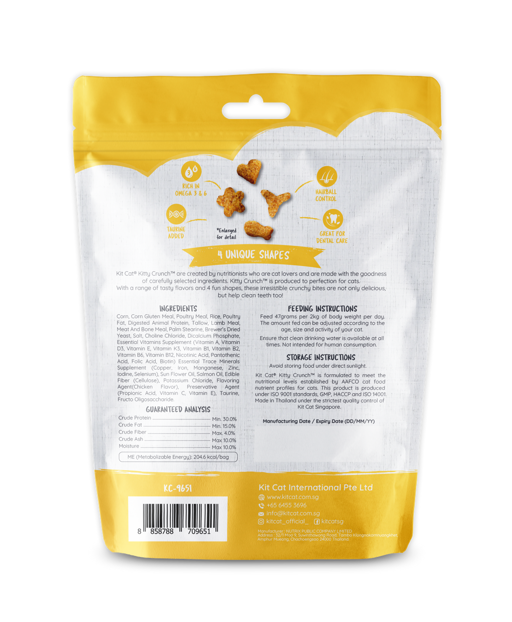 Kit Cat Kitty Crunch Bulk Deal (60g x 12 packs)