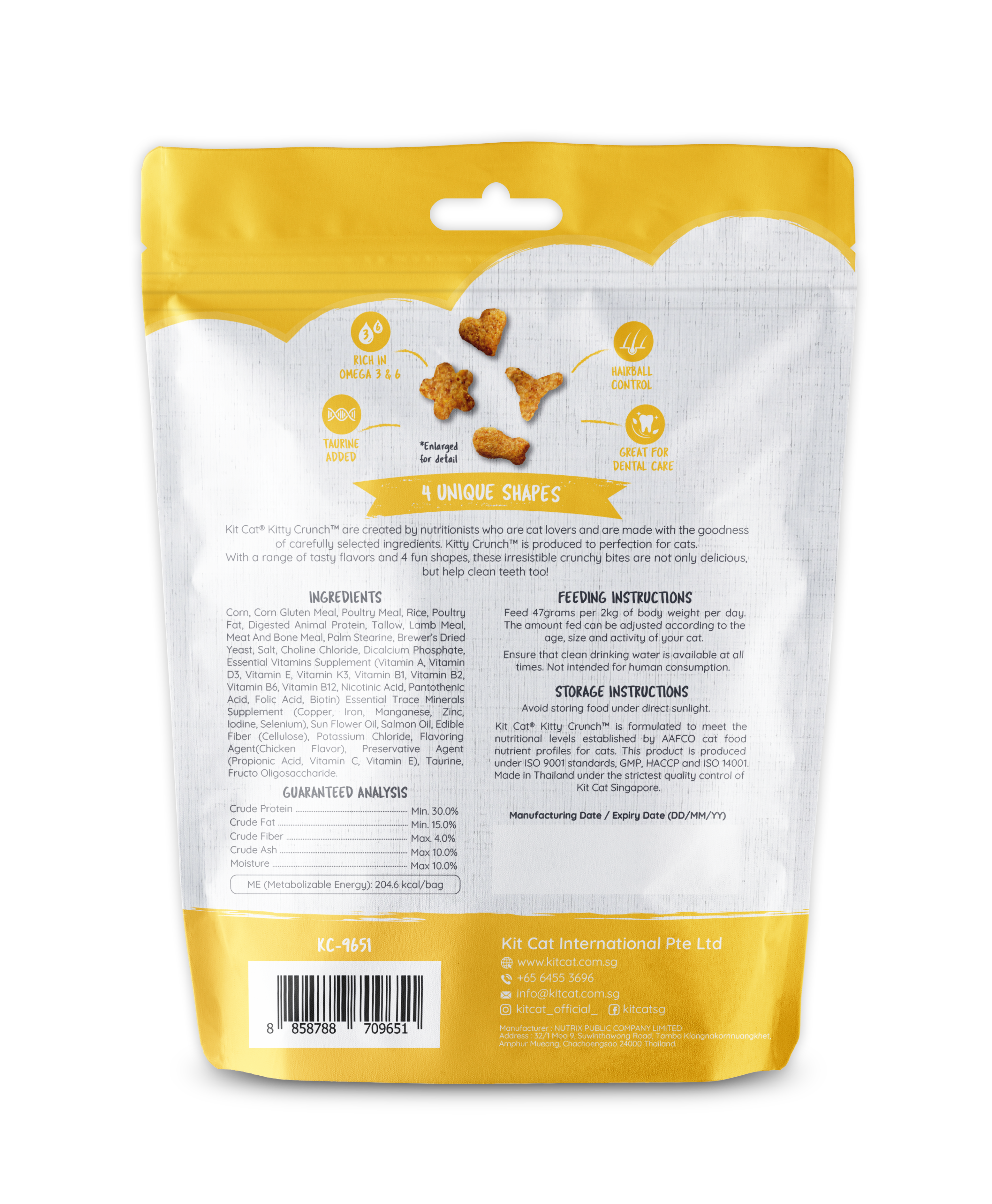 Kit Cat Kitty Crunch Bulk Deal (60g x 12 packs)