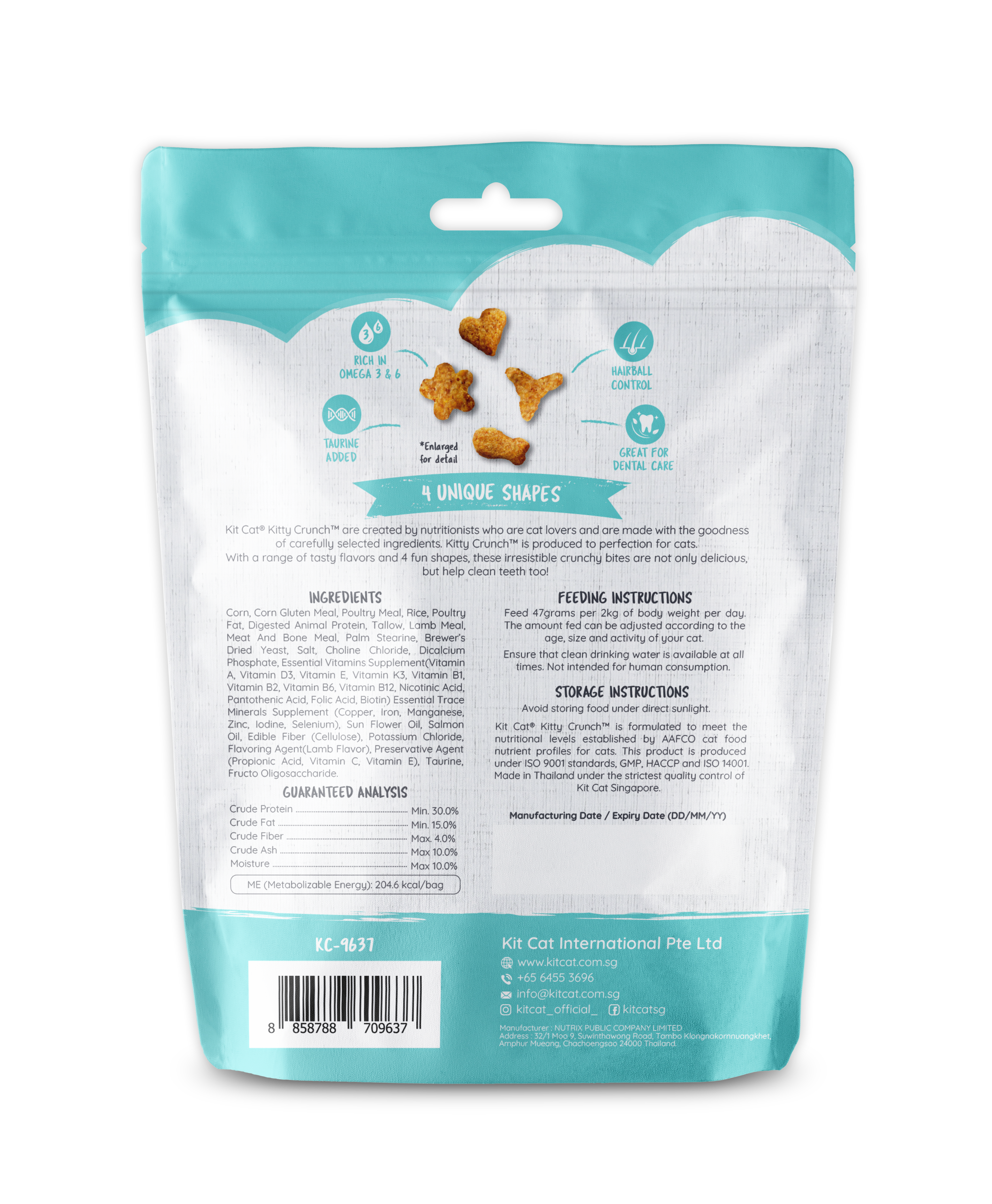 Kit Cat Kitty Crunch Bulk Deal (60g x 12 packs)