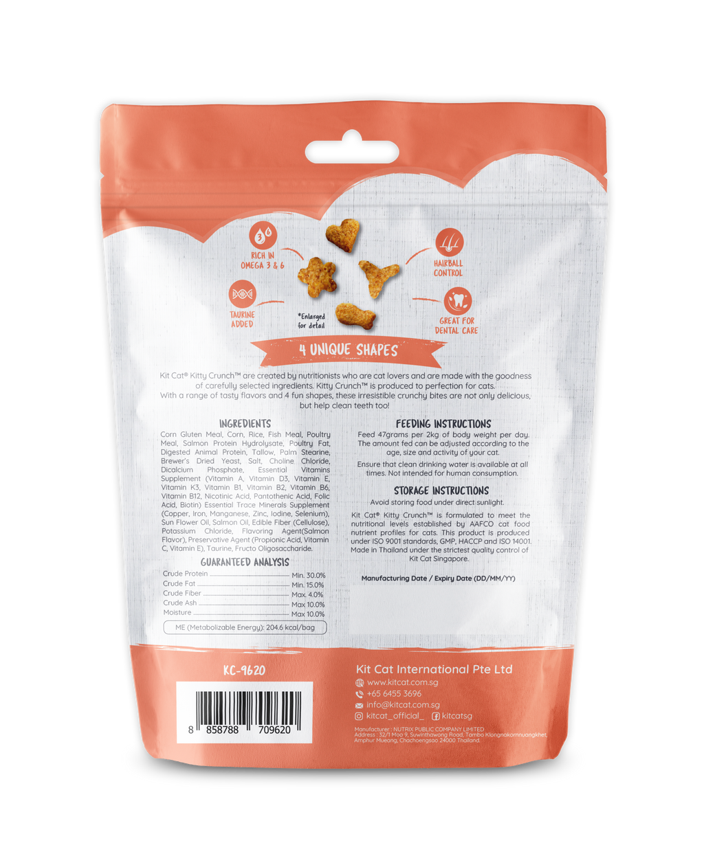 Kit Cat Kitty Crunch Bulk Deal (60g x 12 packs)