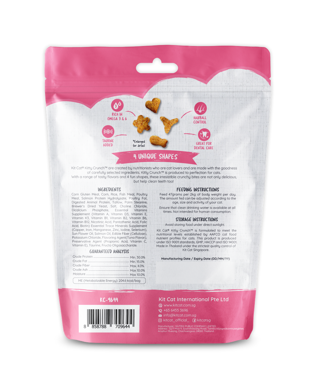 Kit Cat Kitty Crunch Bulk Deal (60g x 12 packs)