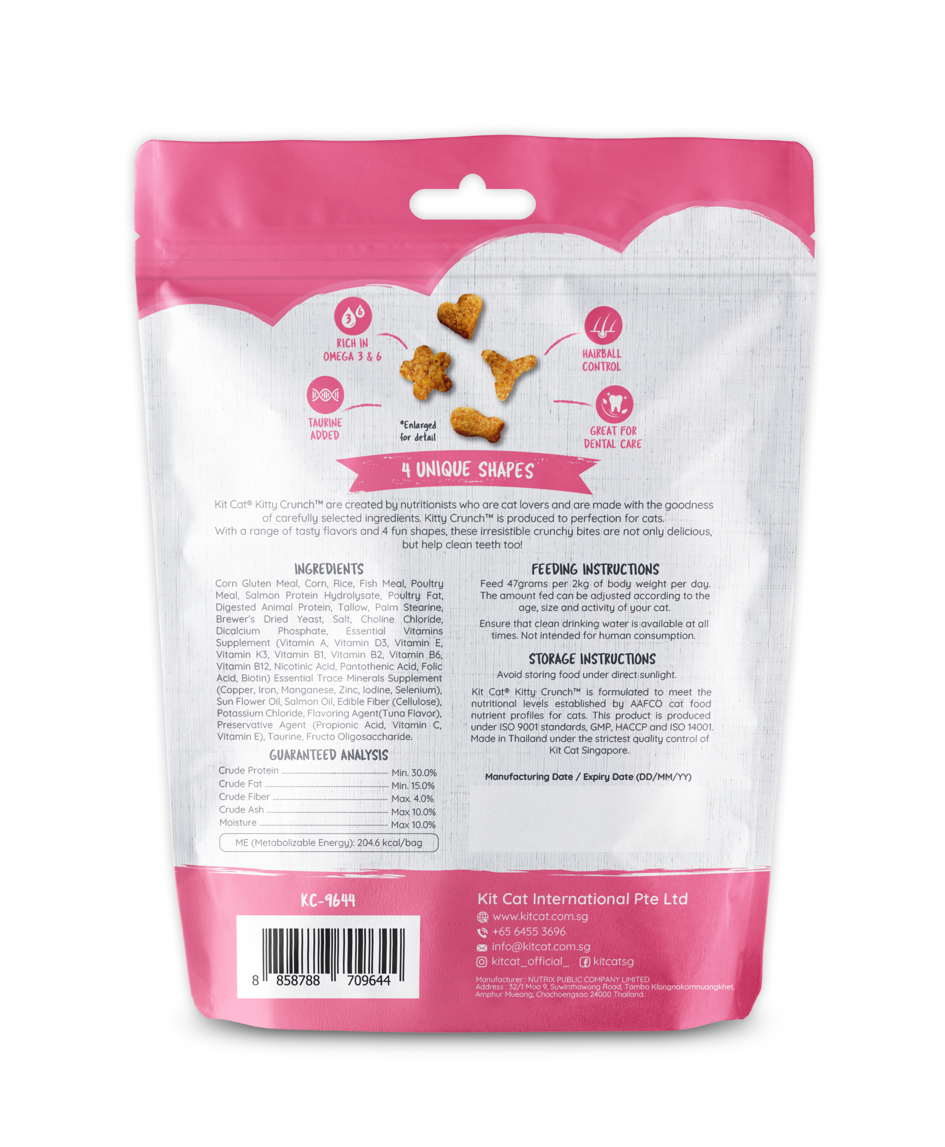 Kit Cat Kitty Crunch Bulk Deal (60g x 12 packs)