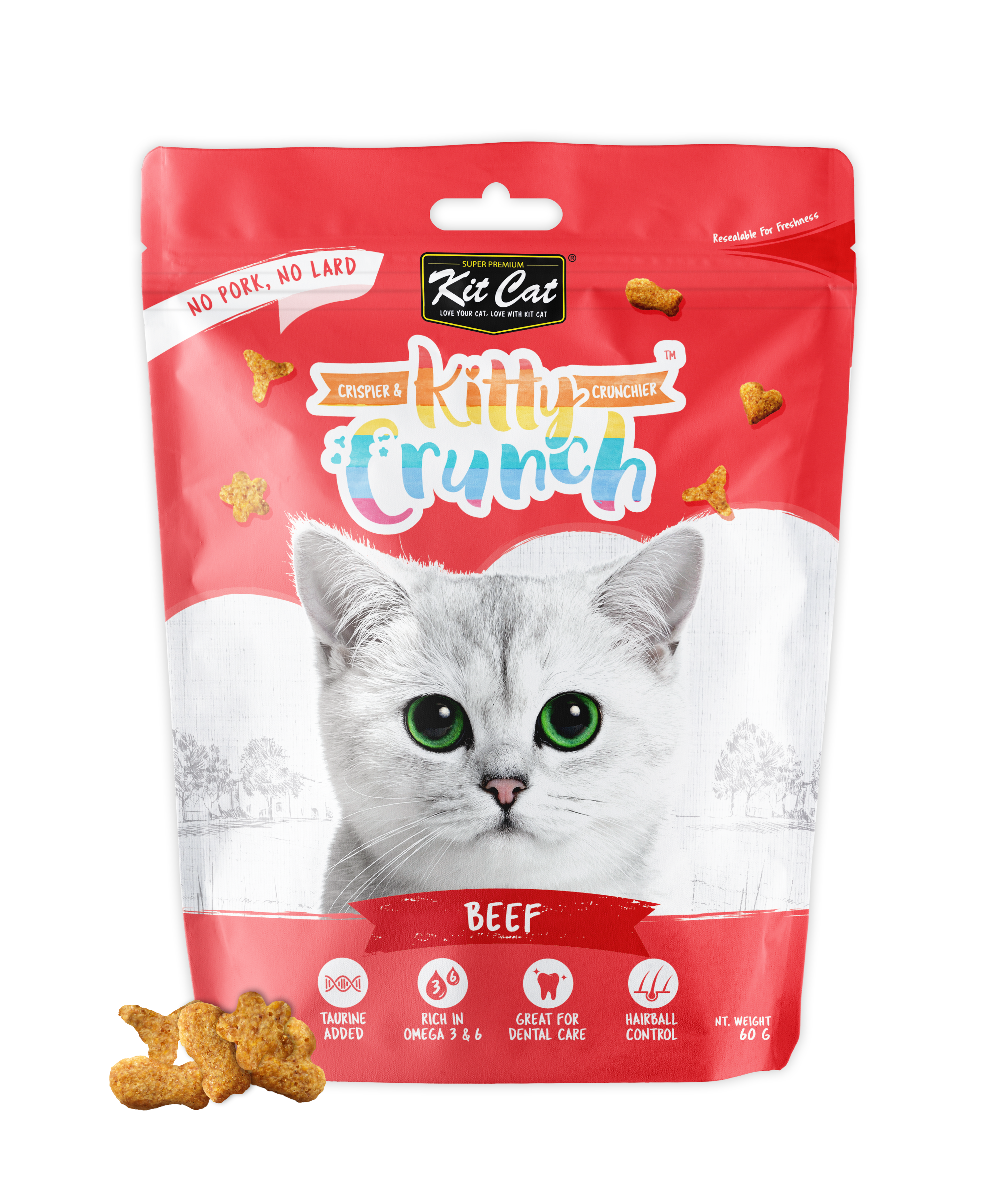 Kit Cat Kitty Crunch Bulk Deal (60g x 12 packs)