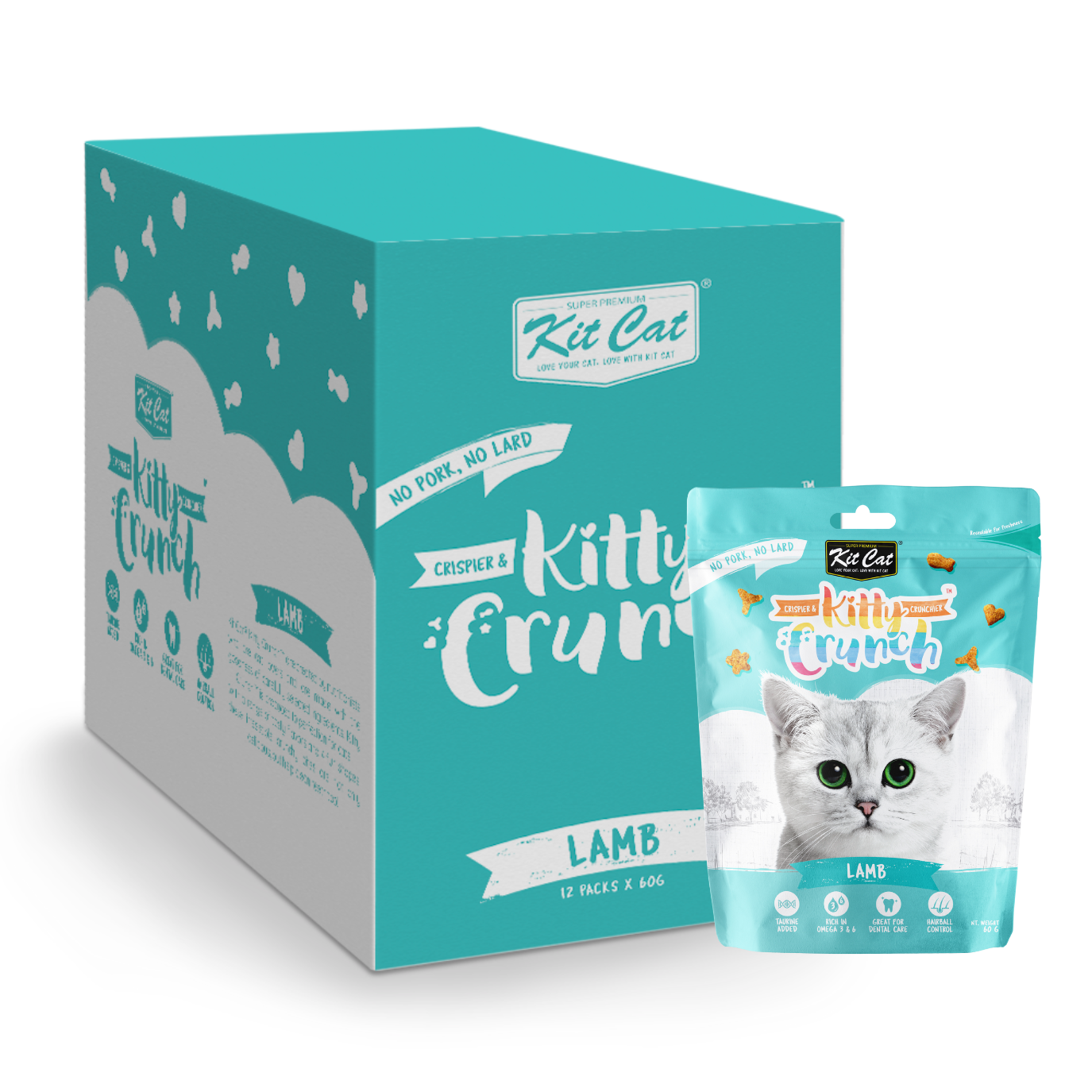 Kit Cat Kitty Crunch Bulk Deal (60g x 12 packs)