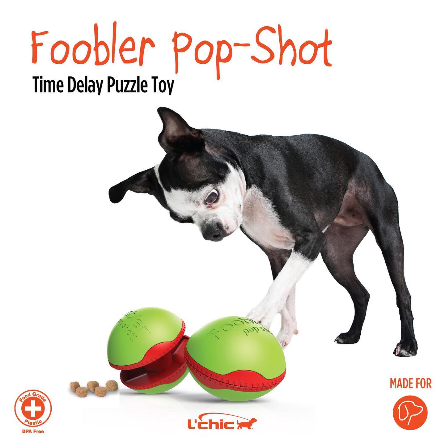 L'Chic Foobler Pop Shot Green & Red