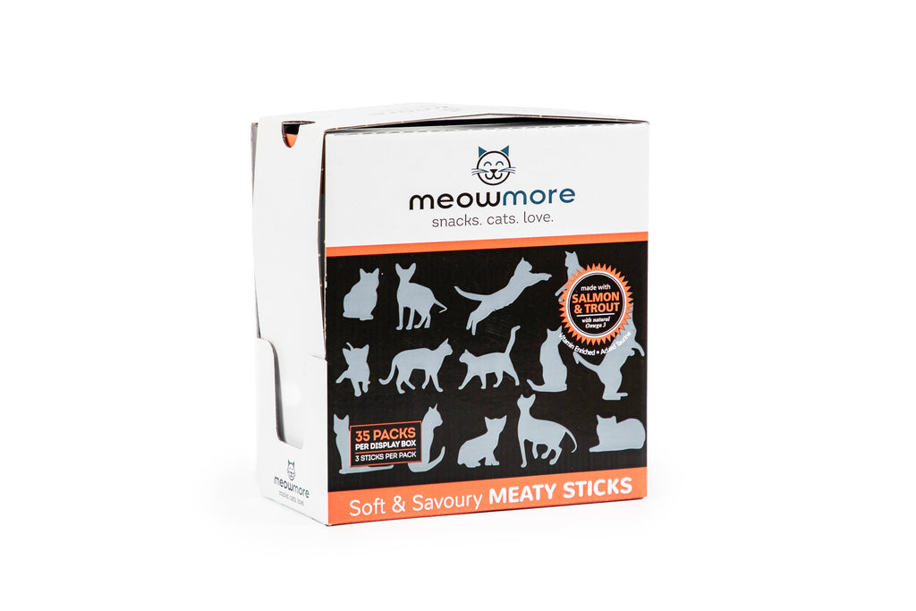 Meow More Cat Treat Sticks Bulk Deal (15g x 35 sticks)
