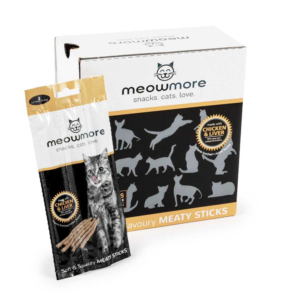 Meow More Cat Treat Sticks Bulk Deal (15g x 35 sticks)