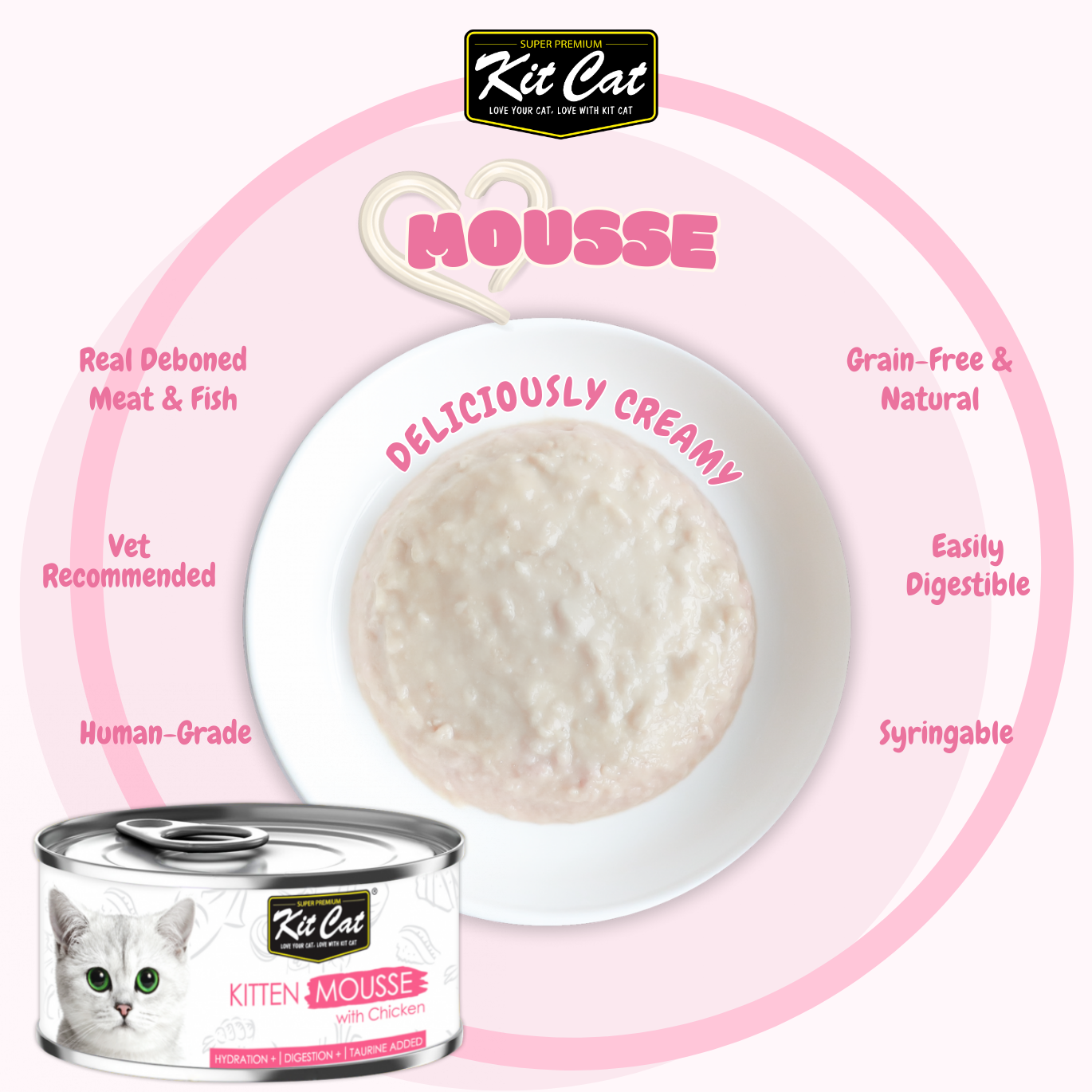 Kit Cat Mousse Bulk Deal (80g x 24 tins)