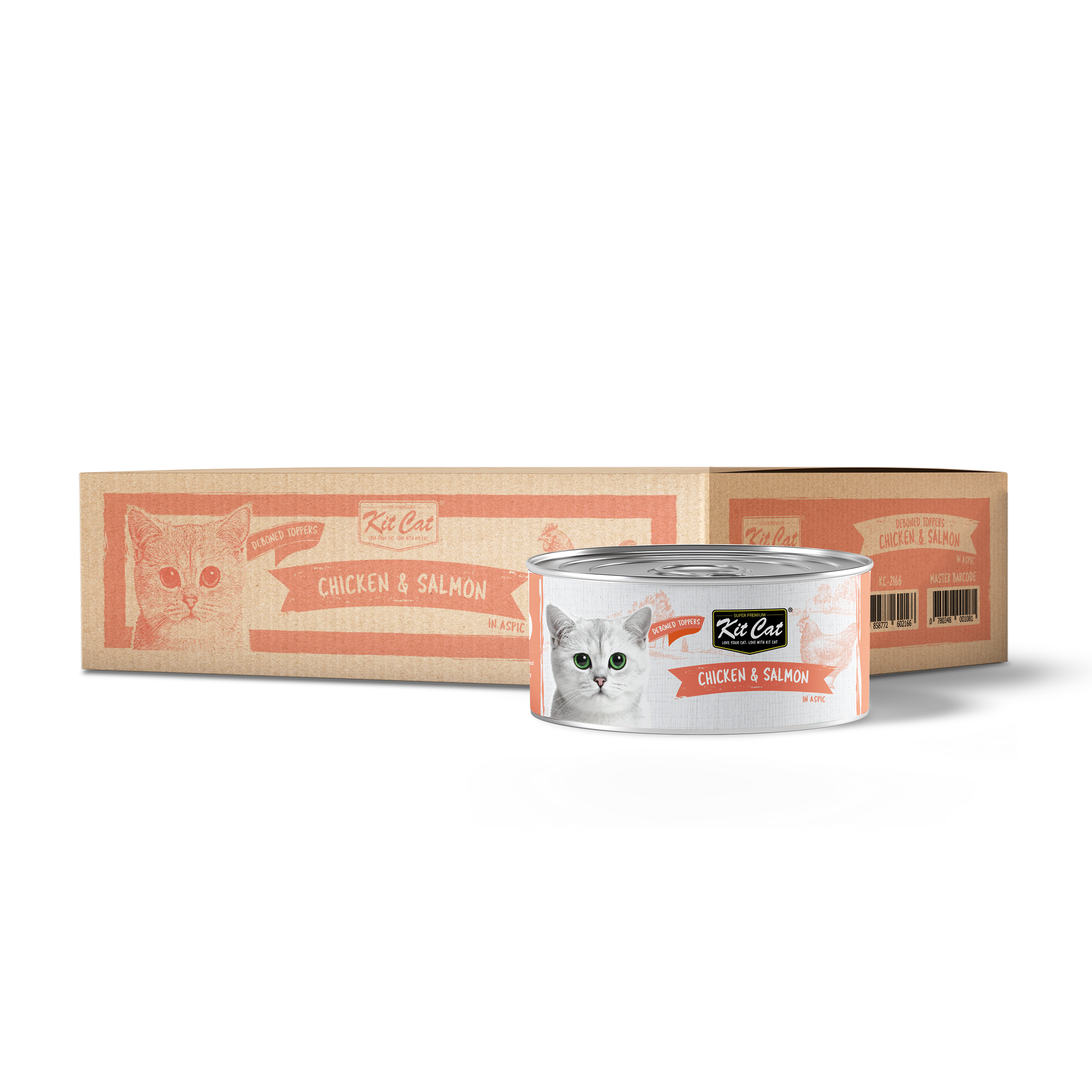 Kit Cat Canned Food Aspic/Toppers Bulk Deal (80g x 24 tins)