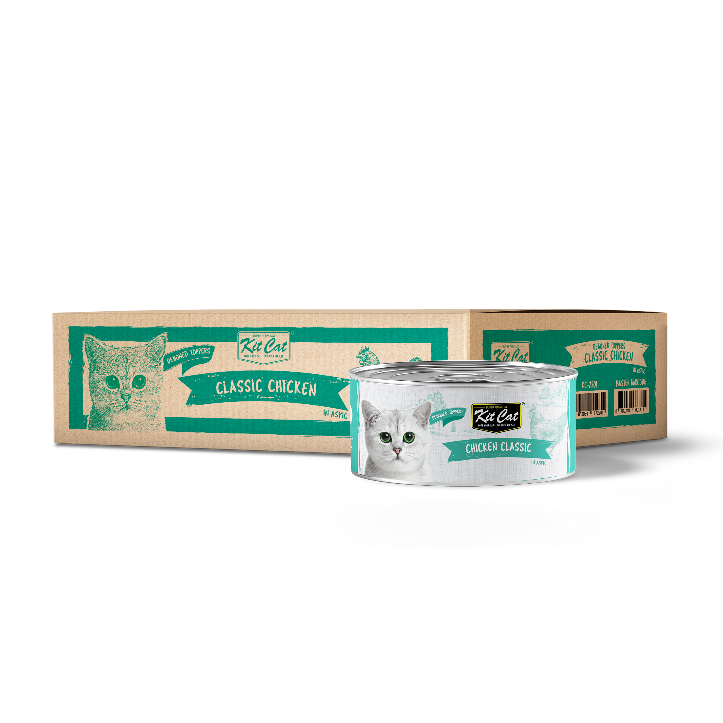 Kit Cat Canned Food Aspic/Toppers Bulk Deal (80g x 24 tins)