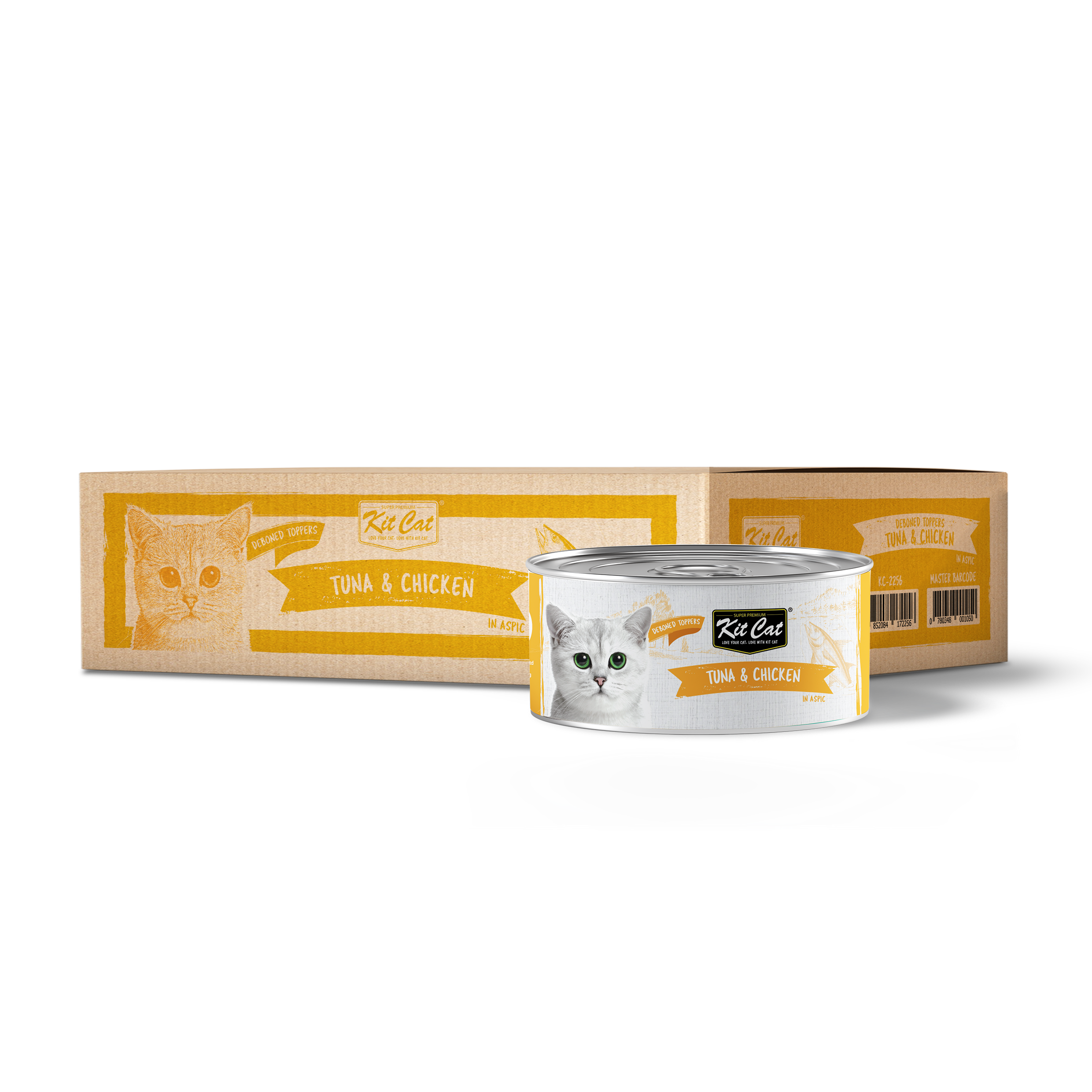 Kit Cat Canned Food Aspic/Toppers Bulk Deal (80g x 24 tins)