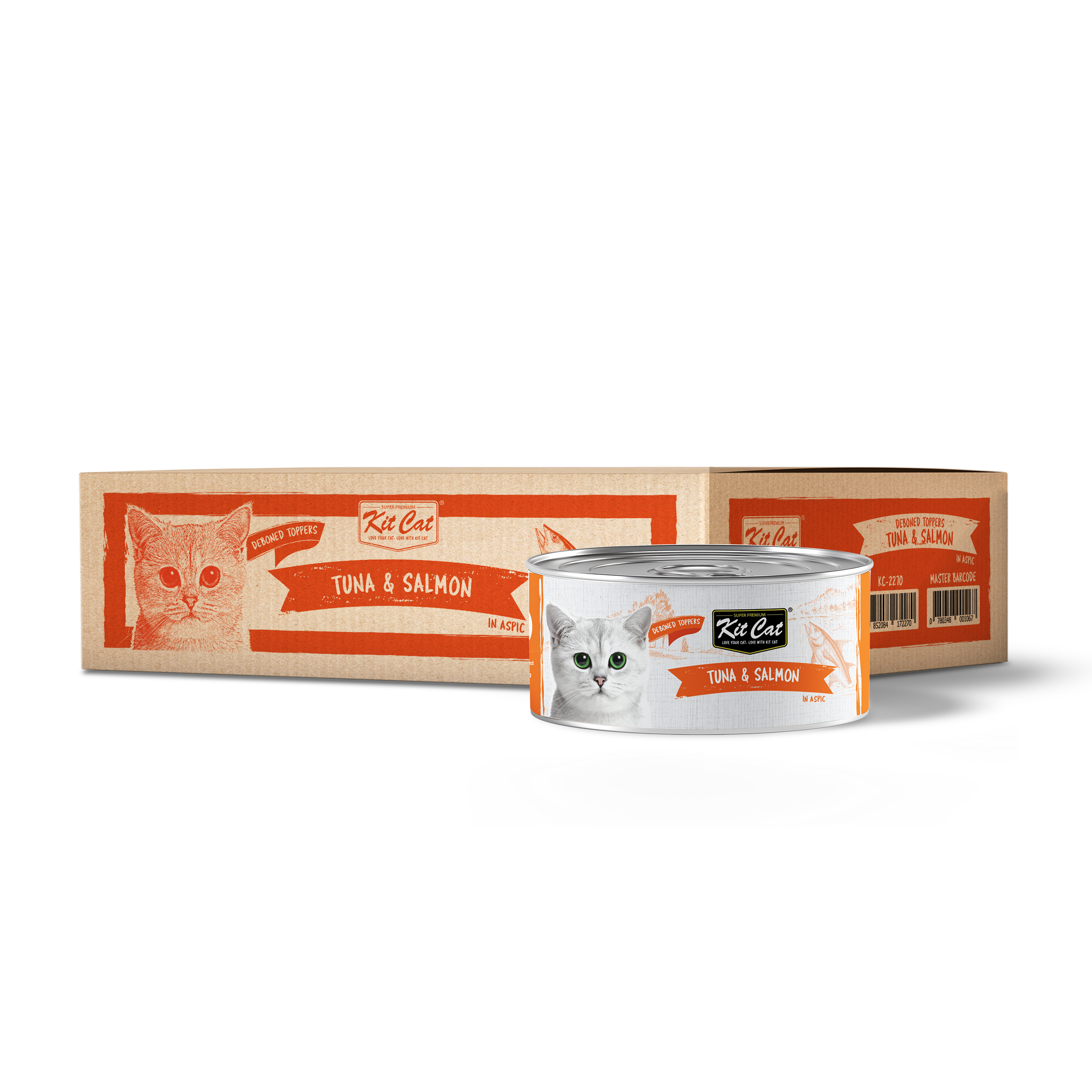 Kit Cat Canned Food Aspic/Toppers Bulk Deal (80g x 24 tins)