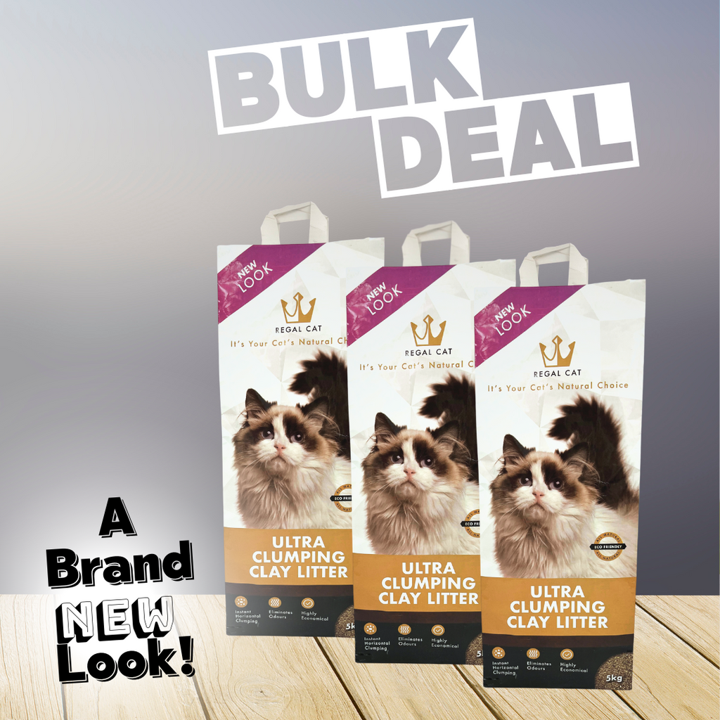 Regal Ultra Clumping Cat Litter Bulk Deal (5kg x 3 bags)