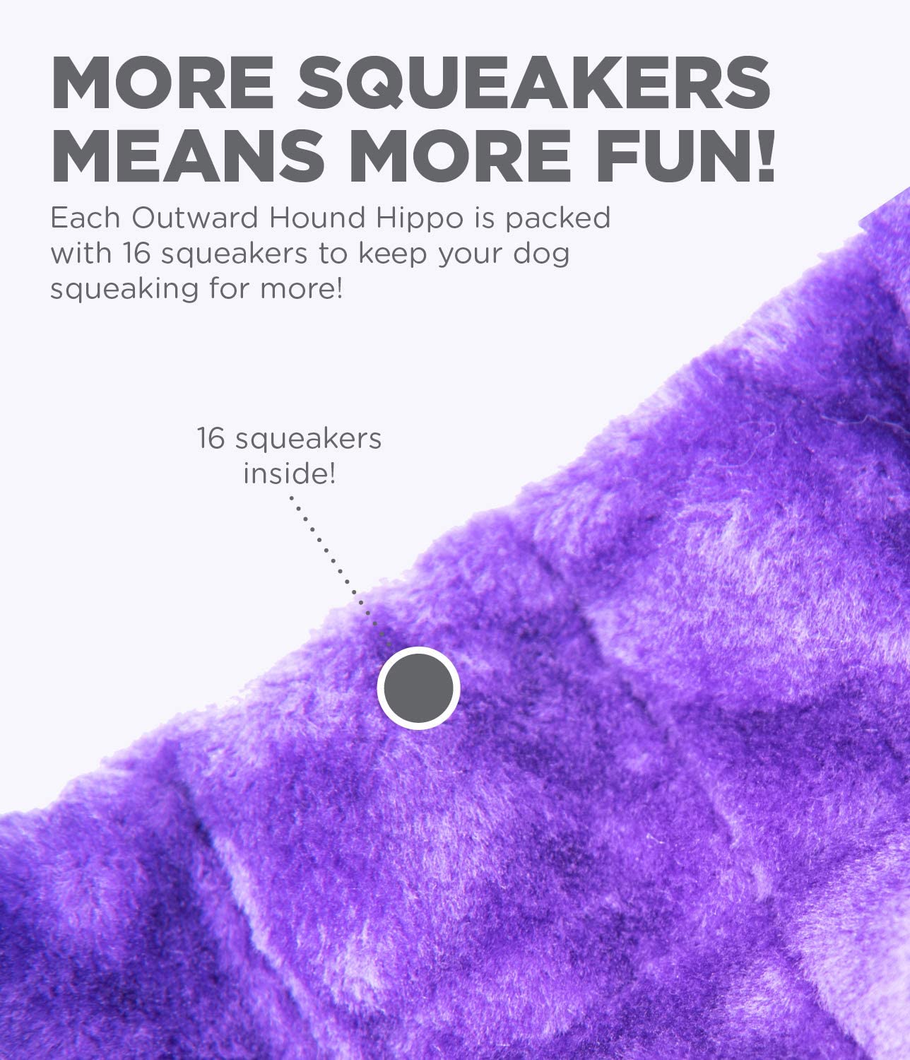 OWH134_Outward Hound_XL Squeaker Matz Hippo 16 Squeaker