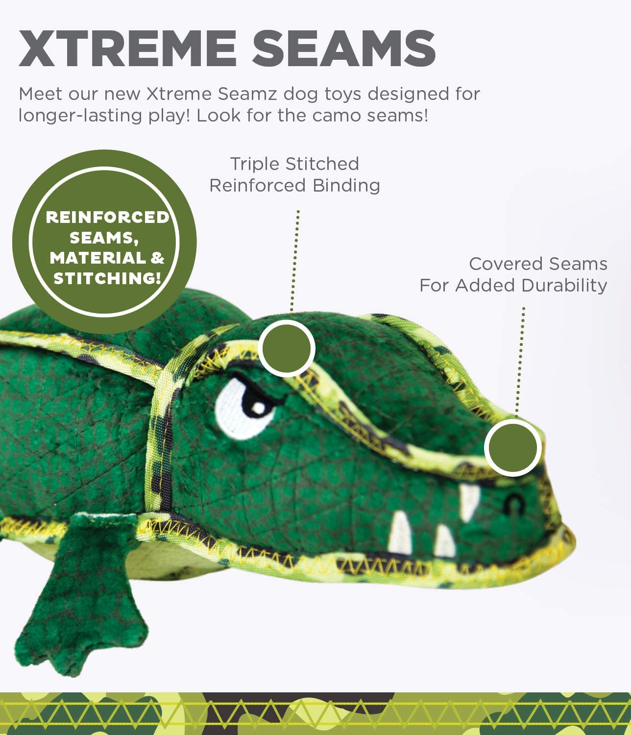 OWH152_Outward Hound_Xtreme Seamz Alligator