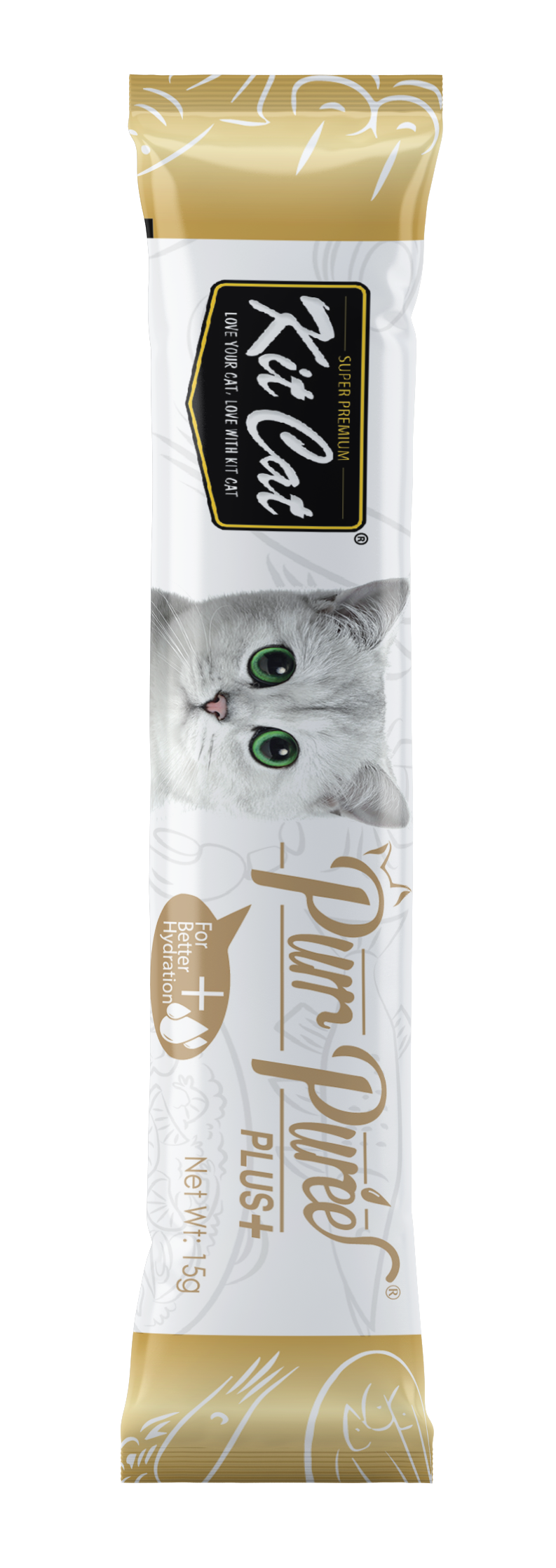 Kit Cat Purr Puree Plus+ Bulk Deal (15g x 32 sachets)