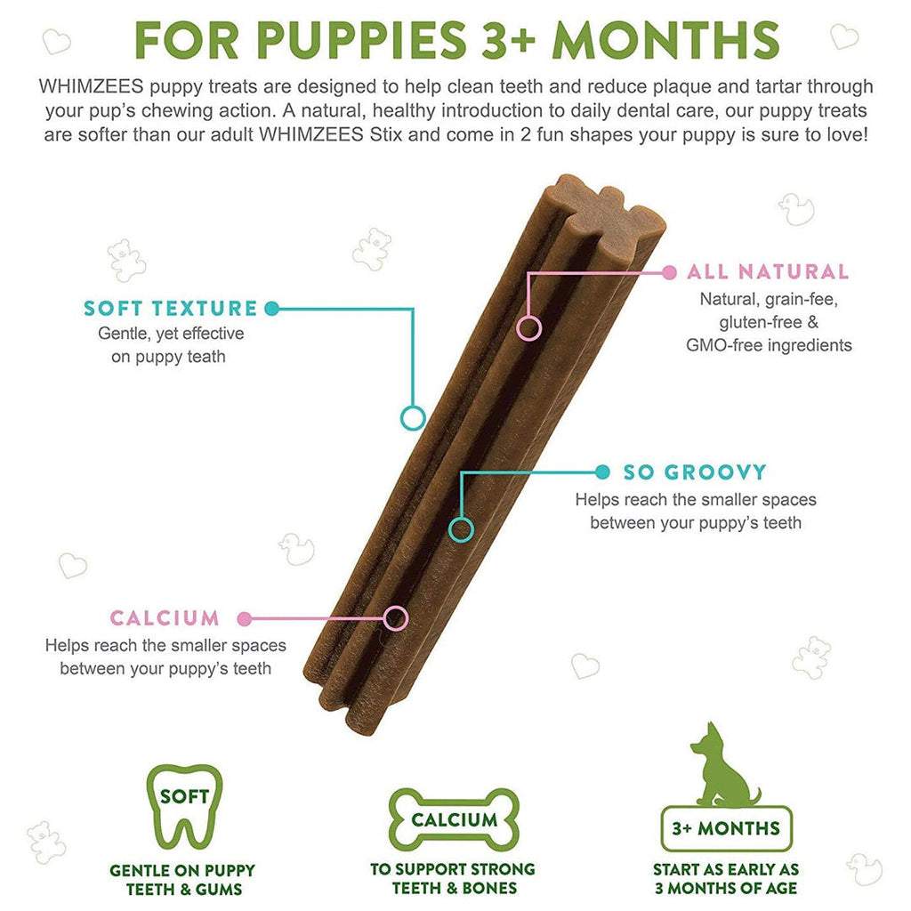Whimzees Medium/Large Puppy Value Bag (14pc)