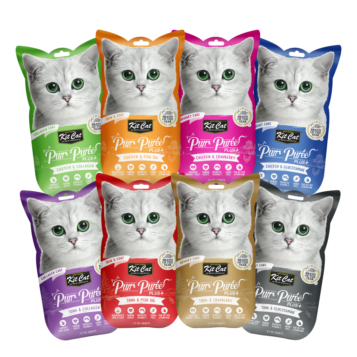 Purr Puree Plus+ (4 x 15g)