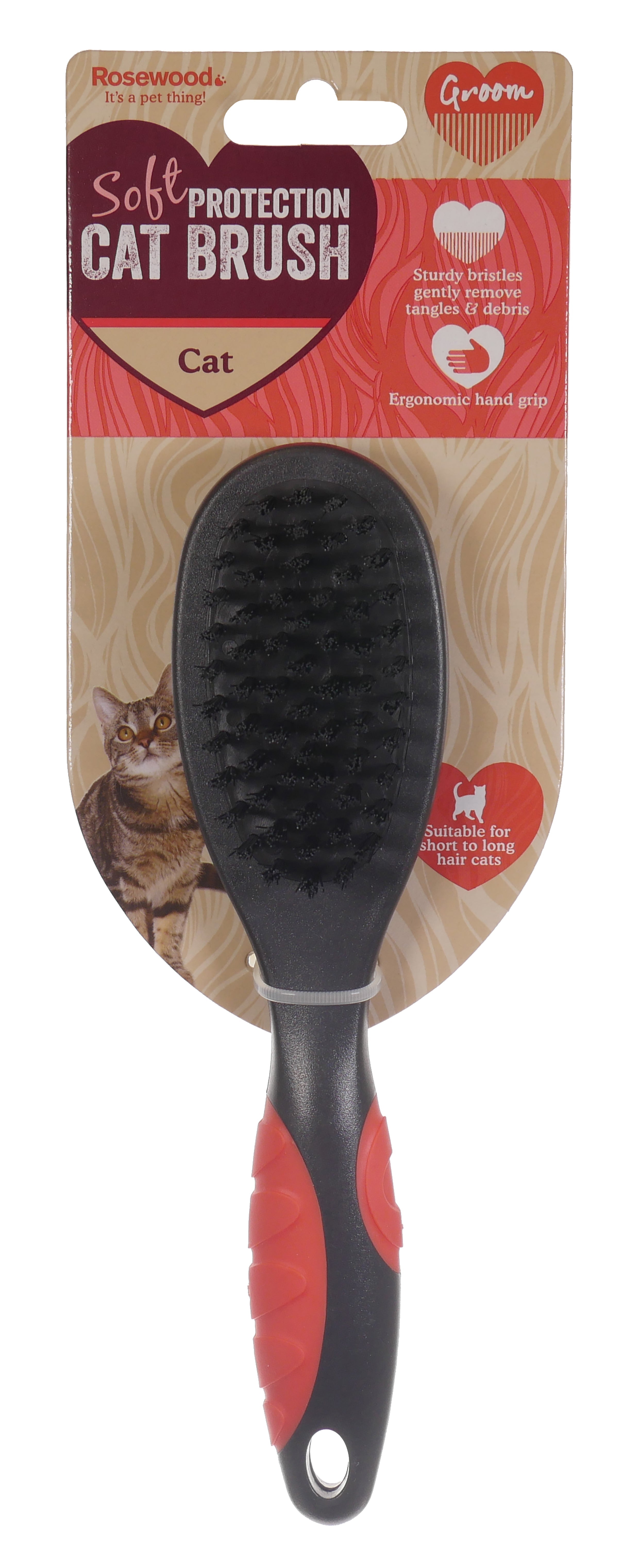 RWC07_Rosewood_Salon Grooming Cat Brush