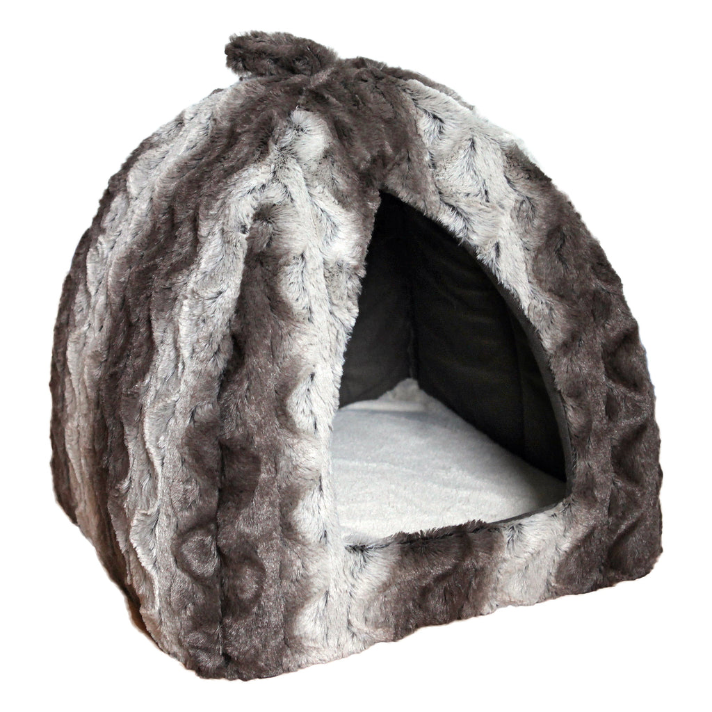 RWC32_Rosewood_Grey Cream Snuggle Plush Pyramid (40cm)