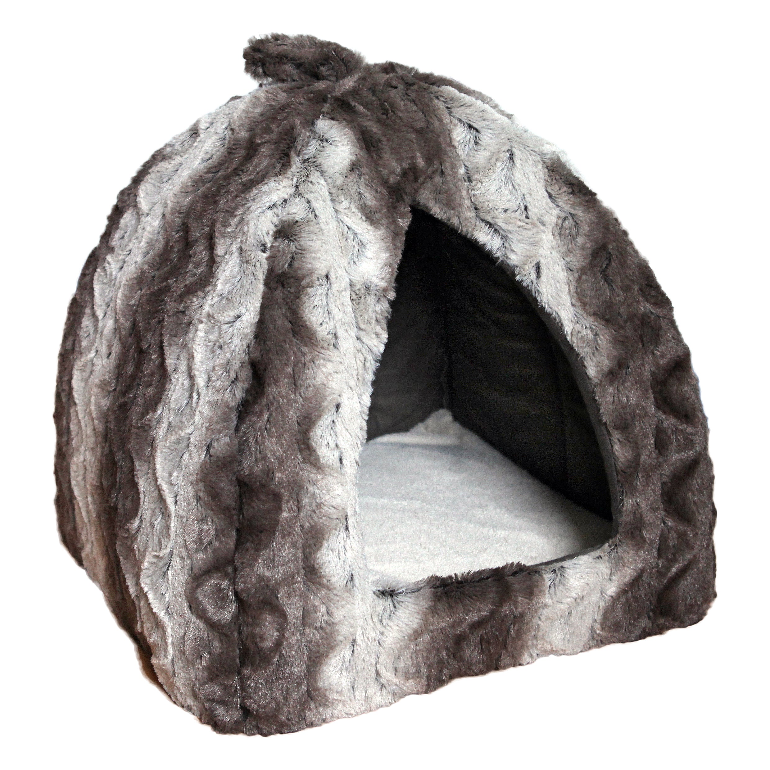 RWC32_Rosewood_Grey Cream Snuggle Plush Pyramid (40cm)
