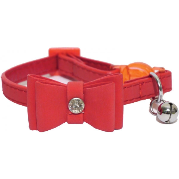 RWC_Rosewood_Cat Collar Red Bow Tie