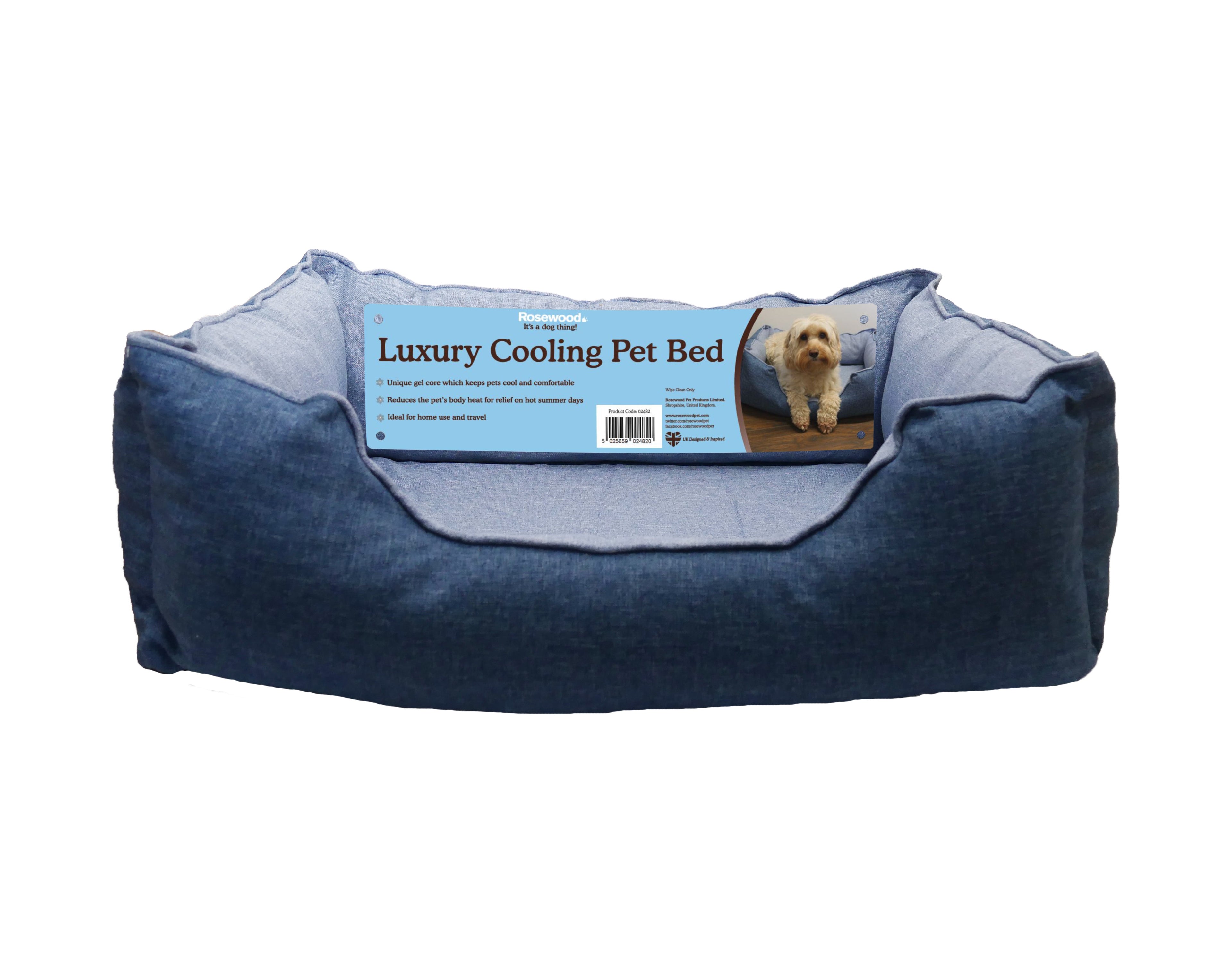 RWD143_Rosewood_Luxury Cooling Pet Bed 60cm