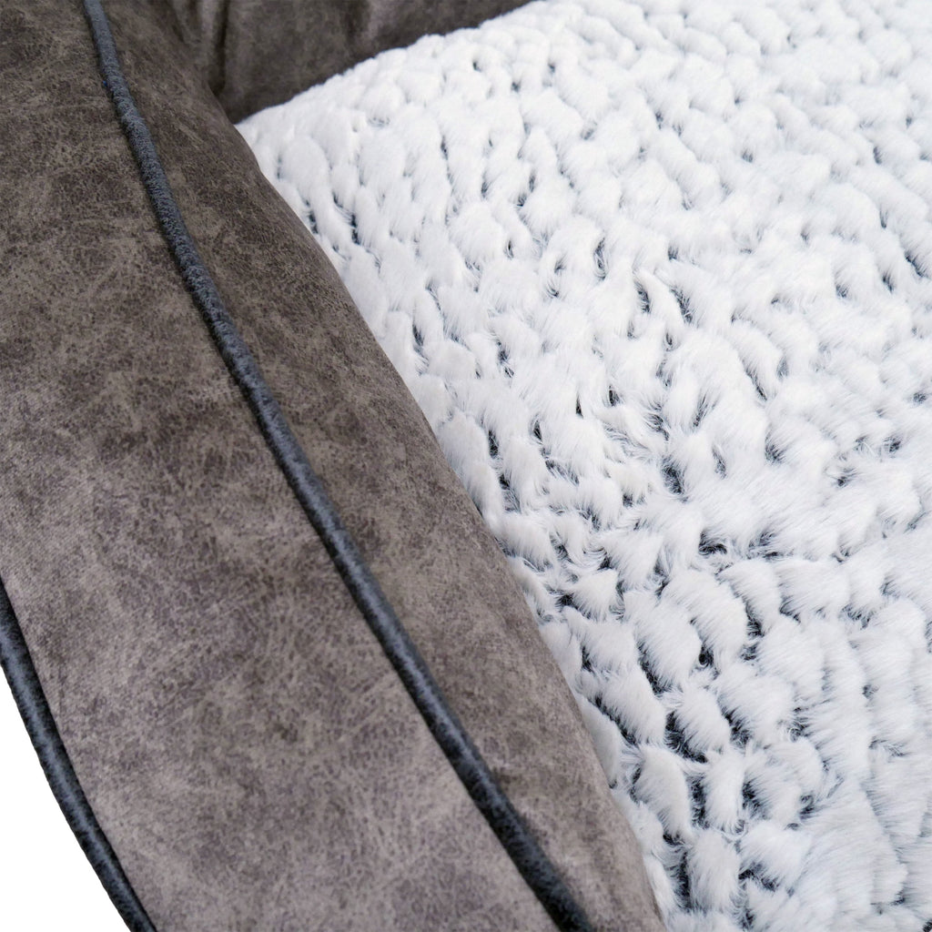 RWD152_Rosewood_Medium Luxury Fleece Lined Plush Sofa (74cm)