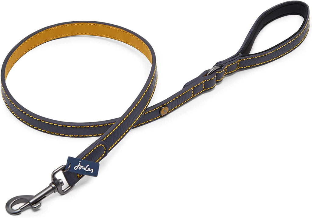 RWD193_Rosewood_Joules Navy Leather Dog Lead