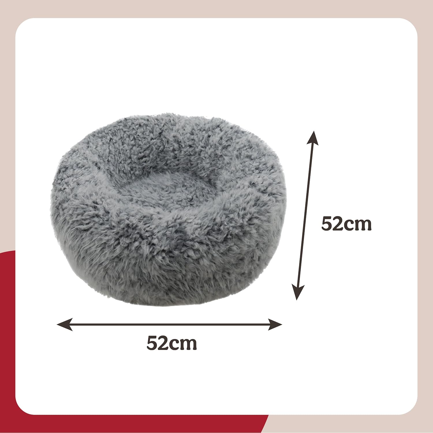 Rosewood Silver Fluff Comfort Round Bed