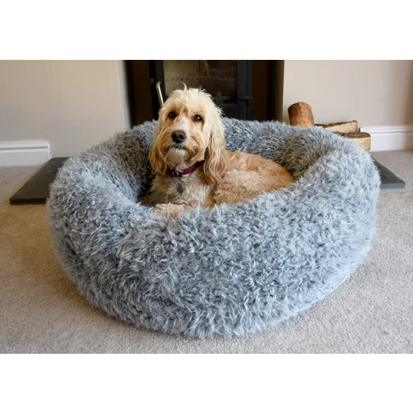 RWD253_Rosewood_Silver Fluff Comfort Round Bed (66cm x 66cm)