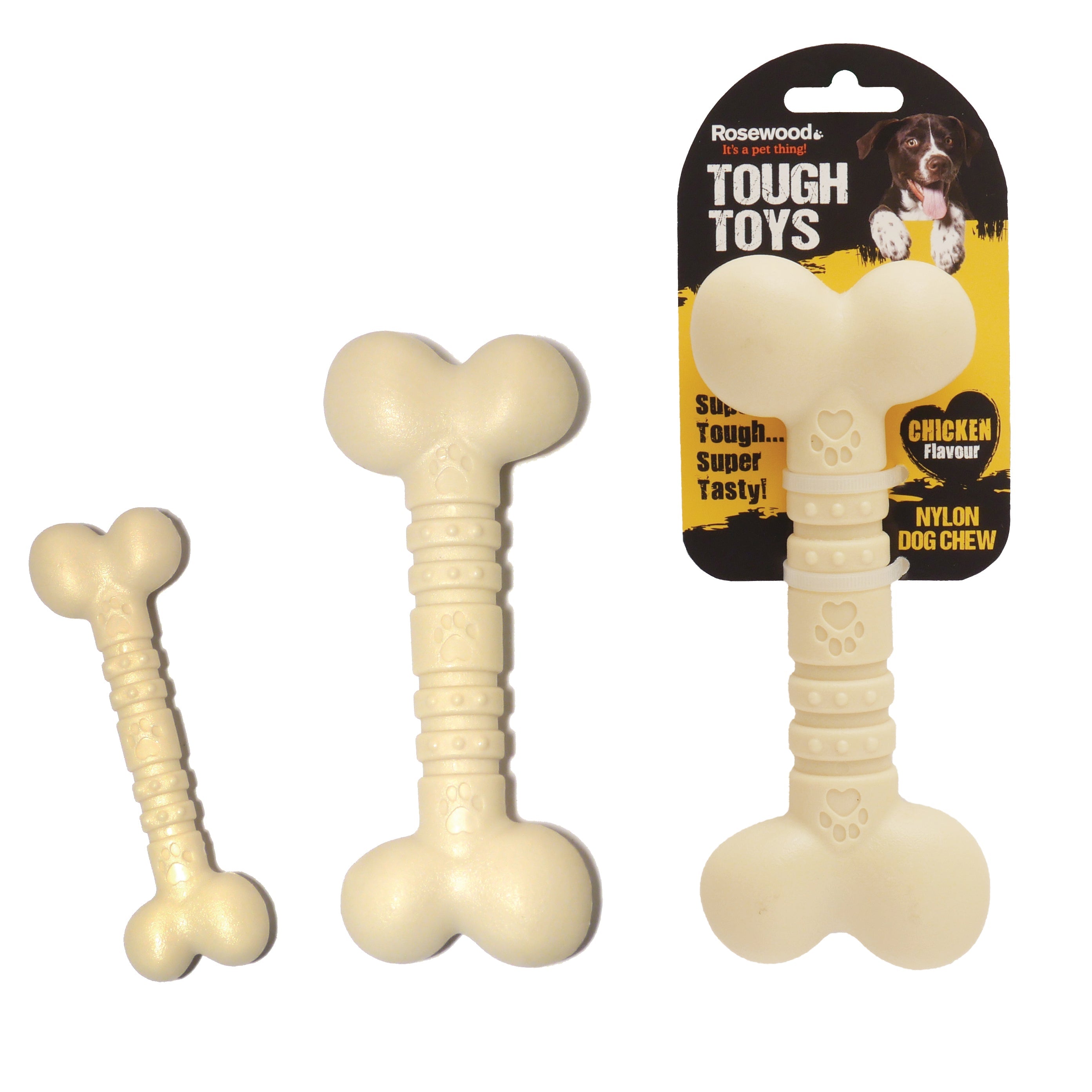 Rosewood Tough Toys -  Chicken Nylon Bone