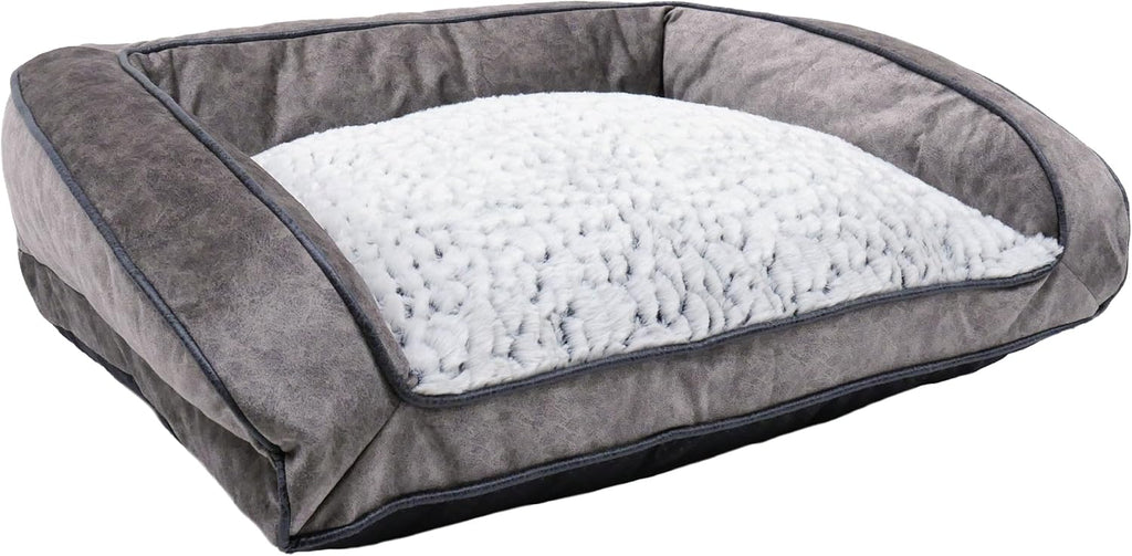 Rosewood Luxury Fleece Lined Plush Dog Bed Sofa